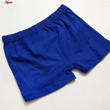 شورت پنبه‌ای پسرانه کوزا مدل پادار آبی کد 4595
