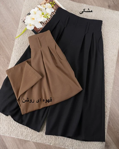 دامن شلواری لینن مژده کد 29718