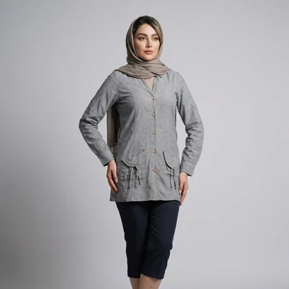 مانتو زنانه نخی ترک کد 365