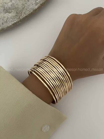 دستبند برنج ردیفی