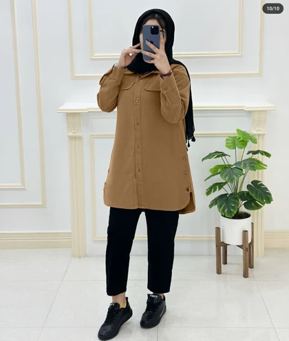 کت کتان زنانه بغل دکمه اسپرت