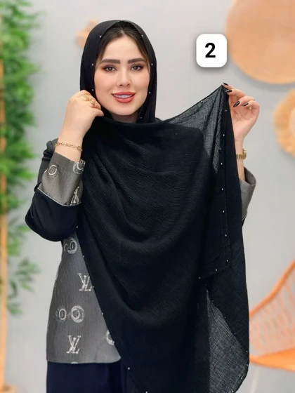 3123-شال دور مروارید