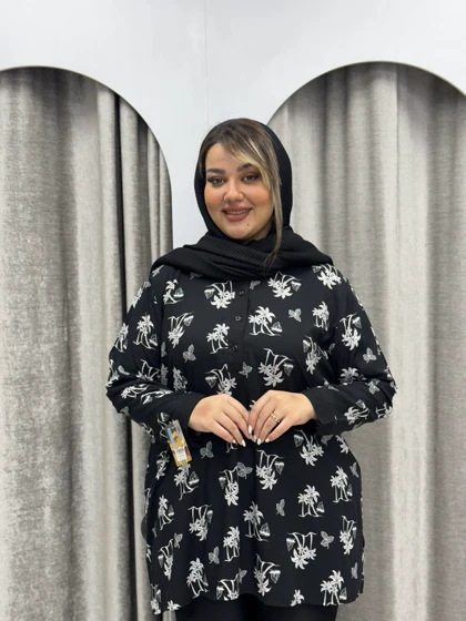 شومیز نخی 4 دکمه : کد 400