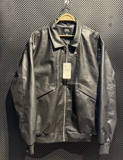 کاپشن چرم طرح زارا