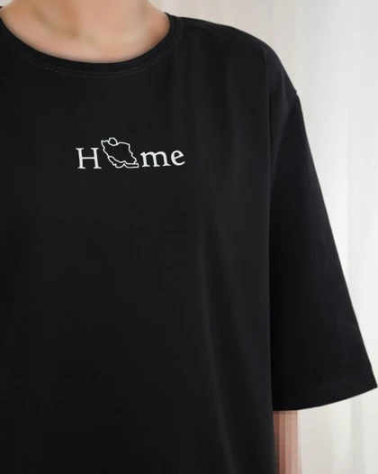 تیشرت مشکی home کد 29406