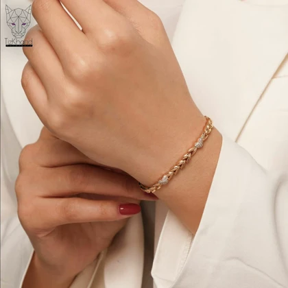 دستبند نگین قلب ژوپینگ