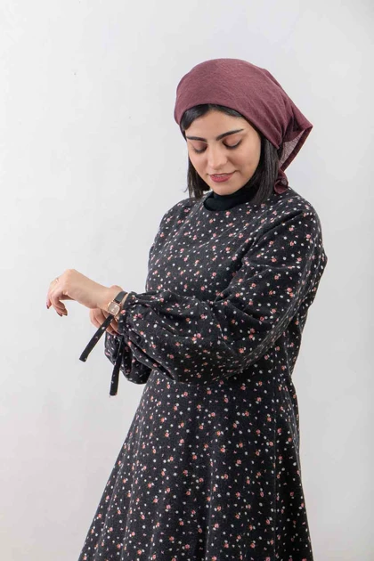 پیراهن لینن کرکی مدل پرگل
