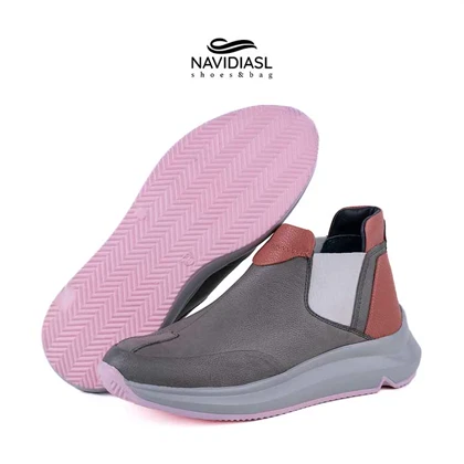 نیم بوت زنانه چرم اسپرت کد 2021012