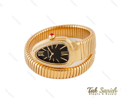 ساعت بولگاری ماری سرپنتی زنانه طلایی نگین‌دار Bvlgari-4016-L