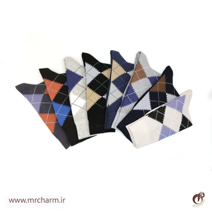 جوراب طرح دار ساق بلند mrc581