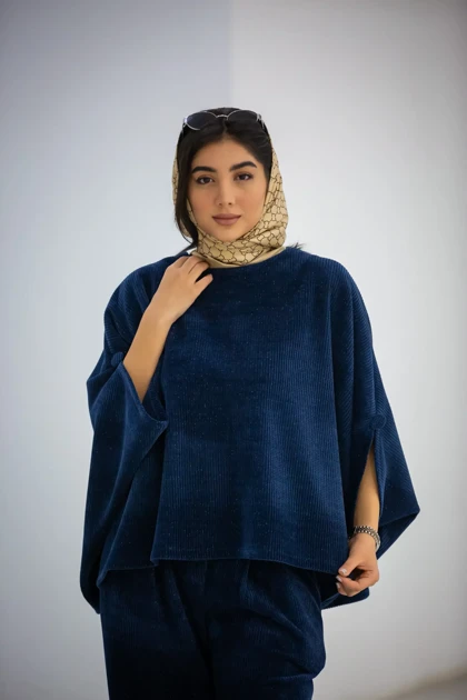 پانچ جلو بسته آستین دکمه