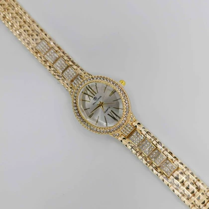 ساعت مچی زنانه مجلسی ریلانس Riluns نگین‌دار با موتور کوارتز