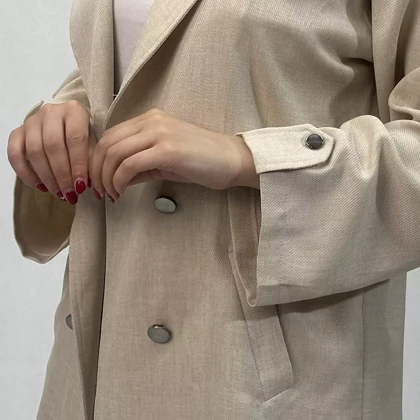 کت زنانه یقه انگلیسی 00191462039 3