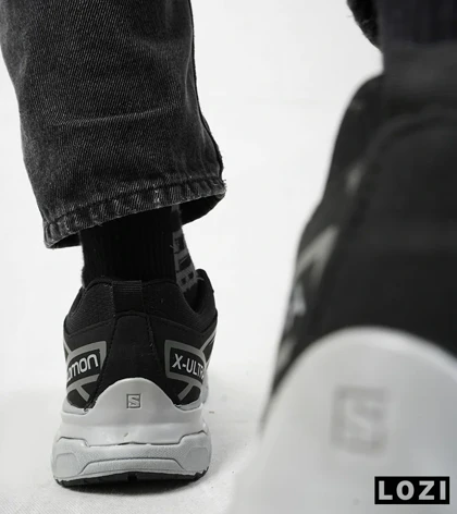کفش کتانی بزرگ پا مشکی طوسی Salomon X ULTRA