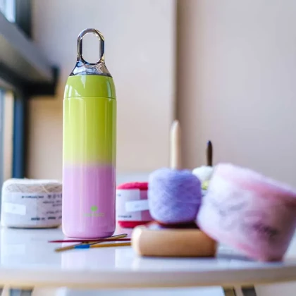 فلاسک دوجداره SANTECO YOGA SLIM 380ml