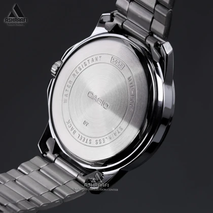 ساعت کاسیو صفحه نقره‌ای Casio MTP-V004D-7B2
