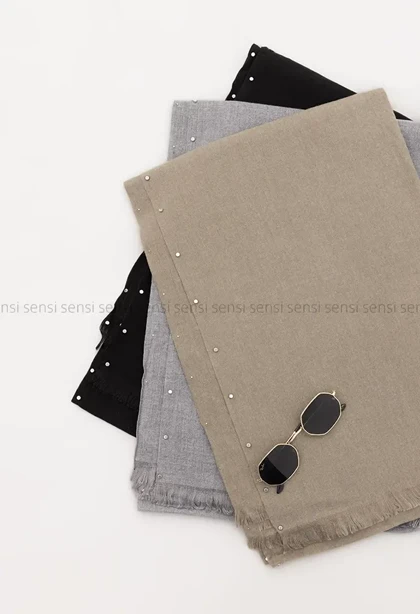 شال بافت موهری پرچی کد1004705