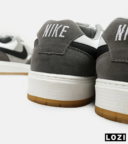 کفش کتانی مردانه طوسی سفید مشکی نایک NIKE SB
