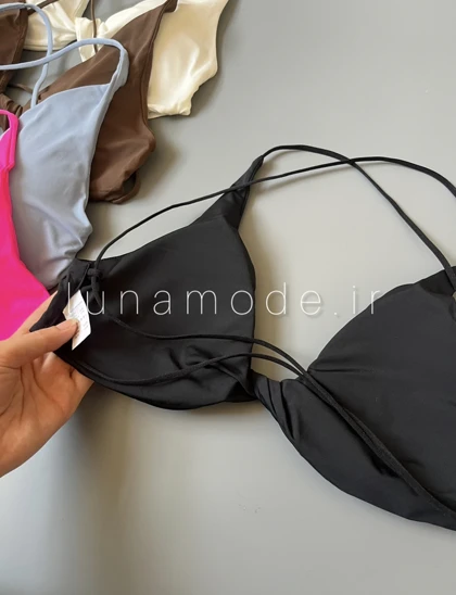 نیم‌تنه زنانه لیزری پاپیونی پشت ضربدری