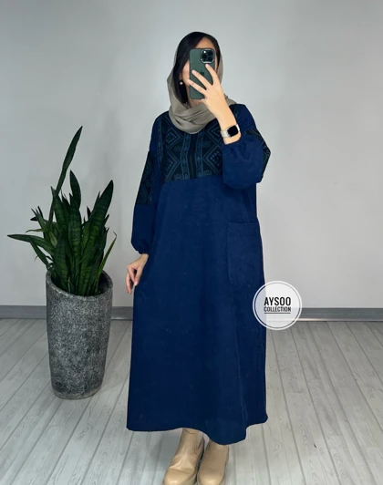 پیراهن مانتویی آتریسا