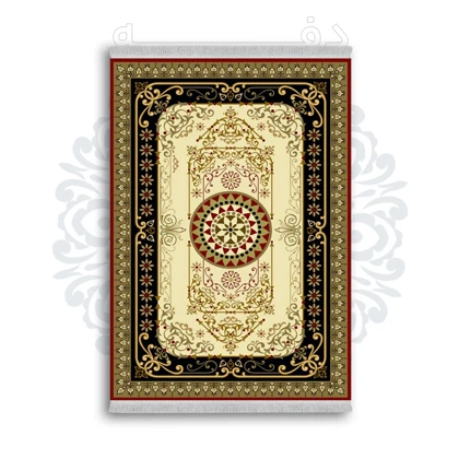 *جدید* فرشینه از جنس پارچه شانل مخمل ترک طرح فانتزی برند دفه کد 188