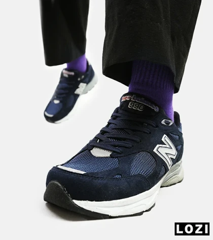 کفش کتانی سرمه ای NEW BALANCE 990
