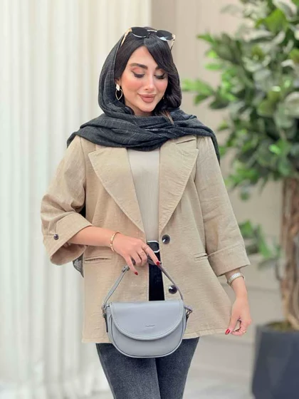 مانتو دو دکمه پریسا