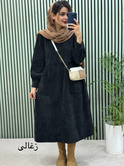 پیراهن مانتویی دوجیب