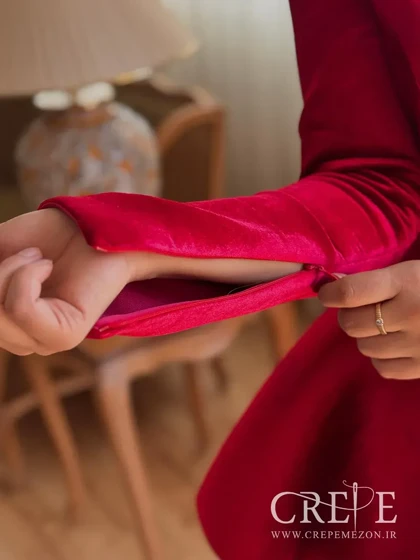 پیراهن عروسکی ساندویچی مخمل