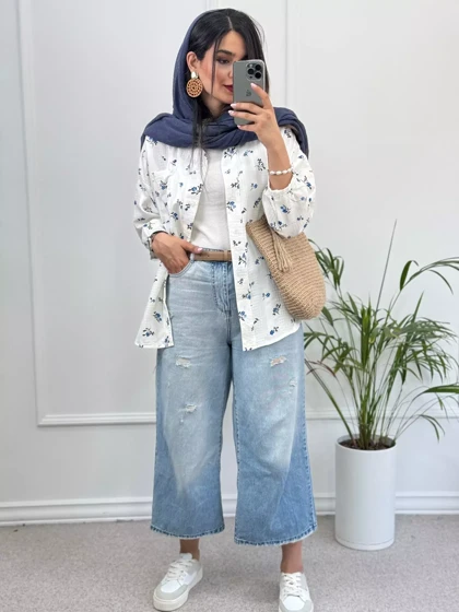 مانتو لینن شکوفه