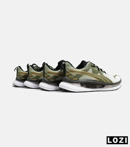 کتانی ورزشی سبز طلائی مردانه و زنانه PUMA مدل 4459