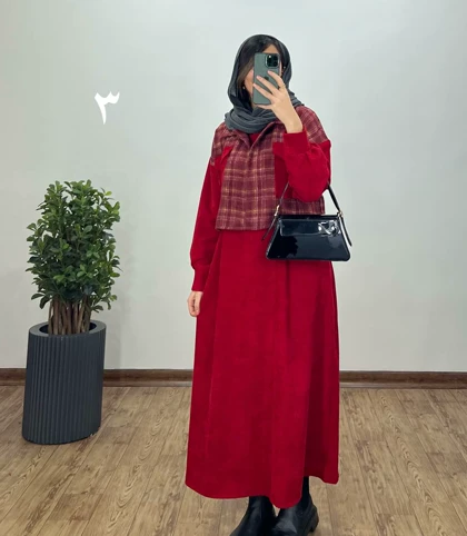 ست سارافون و کت پشمی 1 با ارسال رایگان