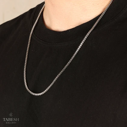 گردنبند نقره مردانه ونیزی کد 0251233