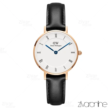 ساعت دنیل ولینگتون زنانه قاب رزگلد ایندکس یونانی 105507