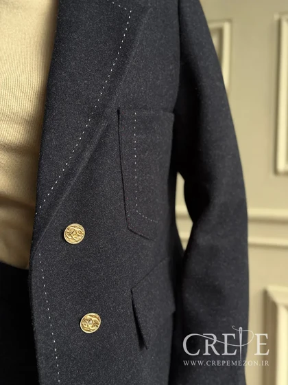 کت کوک دوزی جیب‌دار