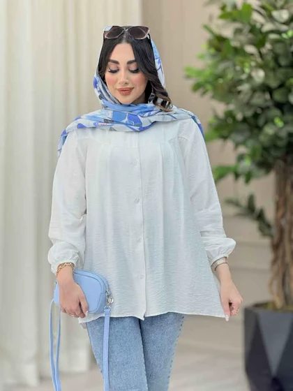 شومیز پیله دار آستین کش