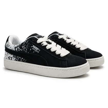 کفش کتانی پوما مدل Suede XL مشکی سفید کد 295430