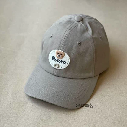 کلاه تابستانه نقابدار بچگانه طرح تدی PORORO