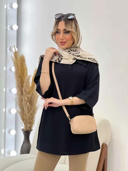 مانتو جلو بسته یقه دار