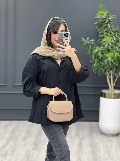 مانتو پیله دار بغل چاک