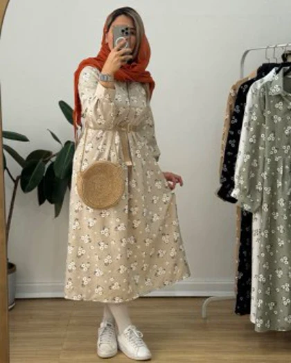 پیراهن مانتویی بابونه3