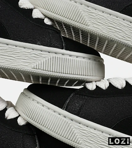 کفش کتانی ورزشی مشکی طوسی مردانه و زنانه PUMA suede XL مدل 7420