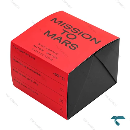 جعبه ساعت اورجینال امگا سواچ ماموریت به مریخ اصلی Swatch-Box-7793-U