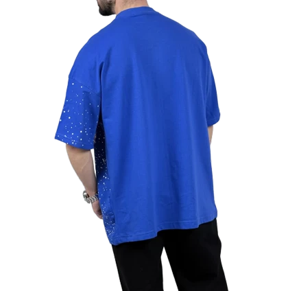 تیشرت آستین کوتاه مردانه آبی دونخ مدل ETERNALFLARE