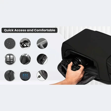 کوله پشتی دوربین بنج Bange اصل مدل BG-7277-15 با ظرفیت بزرگ