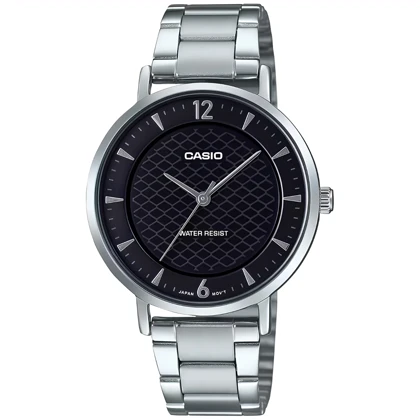 ساعت مچی زنانه کاسیو Casio مدل LTP-VT04D-1ADF صفحه مشکی