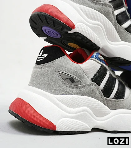 کفش کتانی مردانه طوسی مشکی ADIDAS torsion