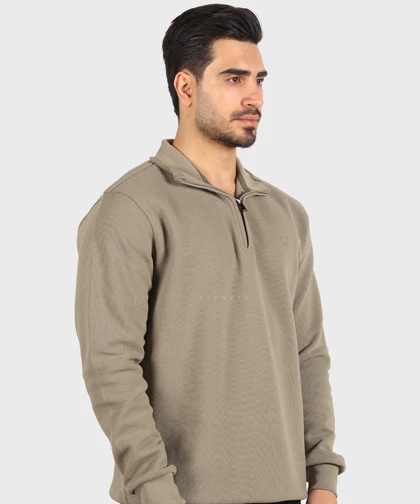 بافت مردانه نیم زیپ و ساده 8016