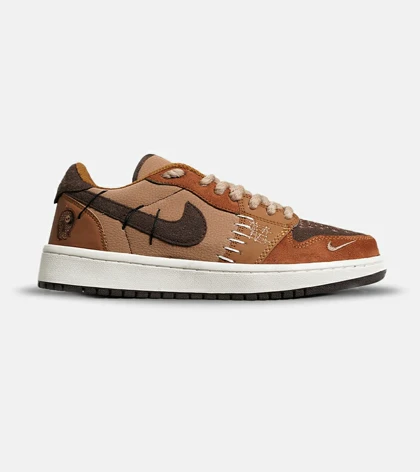 کفش کتانی مردانه و زنانه قهوه ای NIKE jordan Vodoo