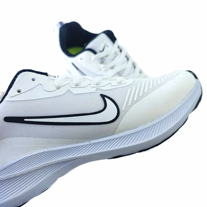 کفش رانینگ و اسپرت زنانه و پسرانه وارداتی برند نایکی nike مدل نوا سفید کد 659